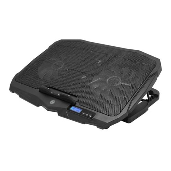 Frisby FNC-5230ST Notebook Soğutucu Standı - 4 Led Fanlı, LCD Ekranlı, 10-17" Uyumlu, 5 Kademe Yükseklik, Metal Izgara