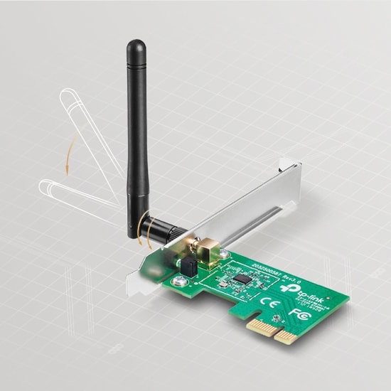 TP-LINK TL-WN781ND 150Mbps PCI Express WiFi Ağ Adaptörü - 1x Değiştirilebilir Anten, Hızlı Kurulum, WPA2 Güvenlik