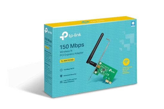 TP-LINK TL-WN781ND 150Mbps PCI Express WiFi Ağ Adaptörü - 1x Değiştirilebilir Anten, Hızlı Kurulum, WPA2 Güvenlik