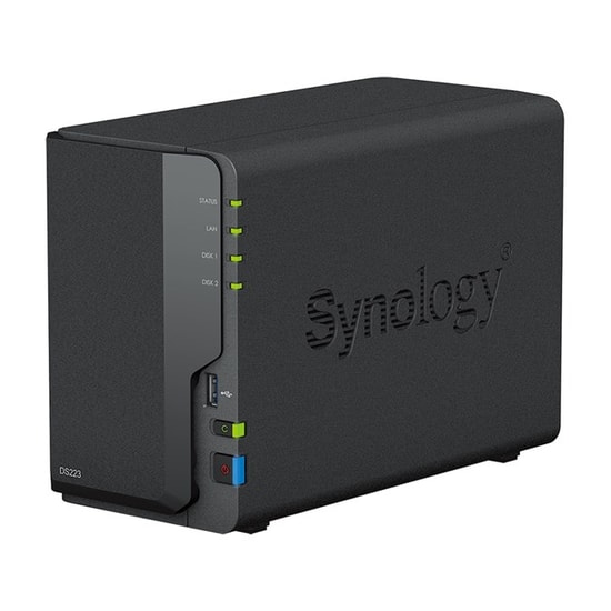 Synology DS223 2 Yuvalı NAS: 2x3.5/2.5" Disk Desteği, 2GB RAM, Realtek İşlemci, Merkezi Veri Depolama ve Yedekleme