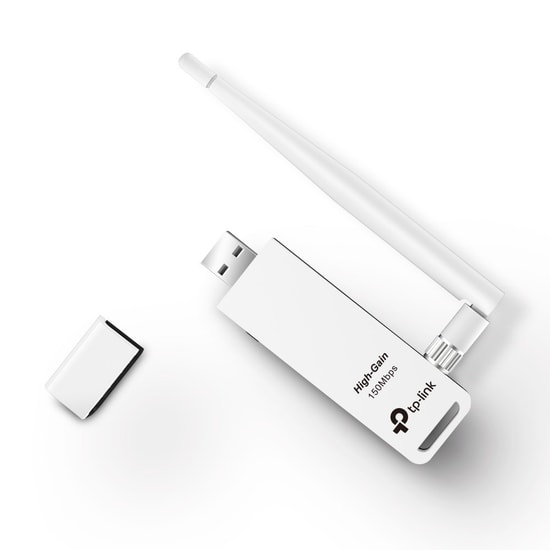 TP-LINK TL-WN722N 150Mbps Yüksek Kazançlı Wireless USB Ağ Adaptörü - 2.4 GHz, WiFi 4, 802.11n, 4 dBi Anten, WPS
