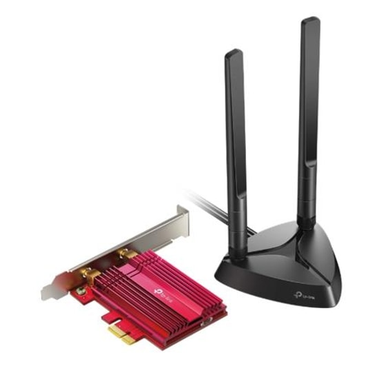 Tp-Link Archer TX3000E AX3000 Wi-Fi 6 Bluetooth 5.0 2300Mbps Dual Band 2xGigabit Rj45 Adaptör Pcie Ağ Adaptörü