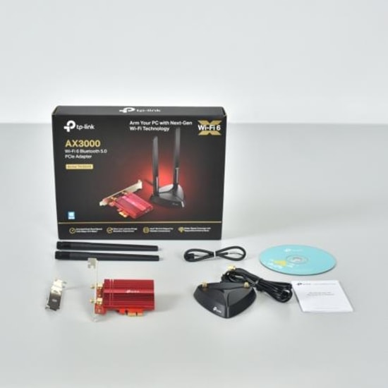 Tp-Link Archer TX3000E AX3000 Wi-Fi 6 Bluetooth 5.0 2300Mbps Dual Band 2xGigabit Rj45 Adaptör Pcie Ağ Adaptörü