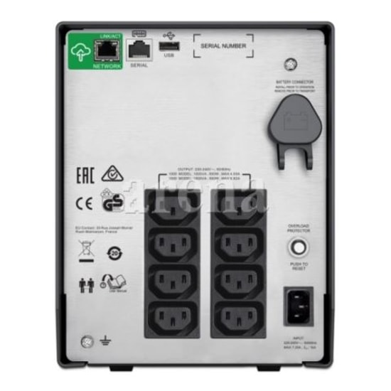 APC SMC1500IC Smart-UPS C 1500VA LCD 230V Kesintisiz Güç Kaynağı - SmartConnect, Sinüs Dalga, 900W, 1500VA Kapasite