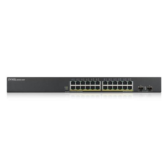 Zyxel GS1900-24HP V2 24 Port Gigabit PoE Switch - 170W, 2x SFP Port, Web Yönetilebilir, Rackmount Tasarım