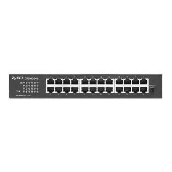ZYXEL GS1100-24E V3 Switch - 24 Port Gigabit 10/100/1000 Mbps, Yönetilemez, Tak Çalıştır, Fansız Tasarım