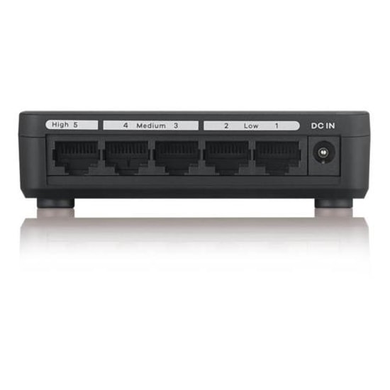 Zyxel GS-105S V2 5 Port Gigabit Ethernet Yönetilemeyen Media Switch - 10/100/1000 Mbps, Tak Çalıştır Kolay Kurulum
