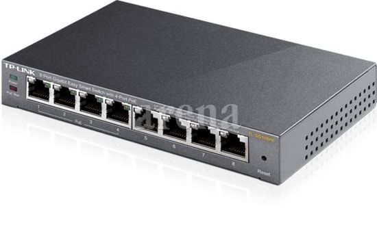 TP-Link TL-SG108PE 8 Port Gigabit Easy Smart Masaüstü Switch - 4 PoE Portlu, 55W PoE Kapasitesi, VLAN, QoS Destekli