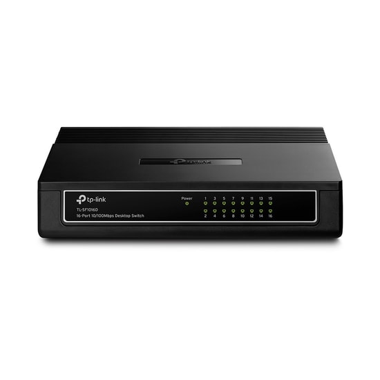 TP-Link TL-SF1016D Switch - 16 Port 10/100 Mbps, Plastik Kasa, Masaüstü Yönetilmeyen Ethernet Ağ Anahtarı