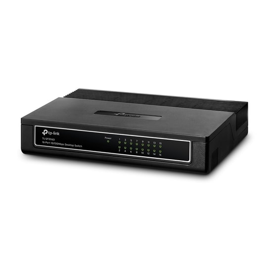 TP-Link TL-SF1016D Switch - 16 Port 10/100 Mbps, Plastik Kasa, Masaüstü Yönetilmeyen Ethernet Ağ Anahtarı
