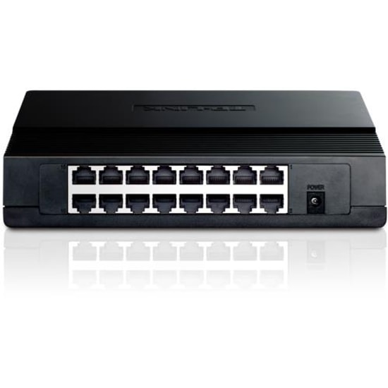 TP-Link TL-SF1016D Switch - 16 Port 10/100 Mbps, Plastik Kasa, Masaüstü Yönetilmeyen Ethernet Ağ Anahtarı