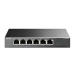 TP-Link TL-SF1006P 6 Port PoE Switch - 4 10/100Mbps PoE+ Port, 67W PoE, 250m Mesafe, Metal Kasa, Tak Çalıştır Anahtar