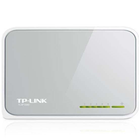 TP-Link TL-SF1005D 5 Port 10/100Mbps Switch - Otomatik MDI/MDIX Desteği, Tak ve Çalıştır, Masaüstü Tasarım