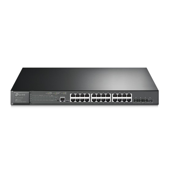 TP-Link TL-SG3428XMP 24 Port Gigabit L2 Yönetilebilir PoE Switch - 4x10GE SFP+ Yuva, 384W Güç, Rackmount Kasa