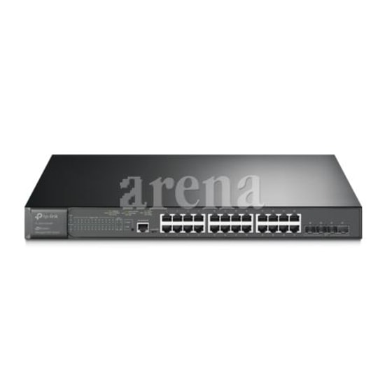 TP-Link TL-SG3428XMP 24 Port Gigabit L2 Yönetilebilir PoE Switch - 4x10GE SFP+ Yuva, 384W Güç, Rackmount Kasa