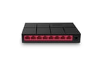 TP-Link Mercusys MS108G 8 Port Gigabit Switch - Plastik Kasa, Yönetilemez, Tak Çalıştır, Hızlı Ethernet Ağı