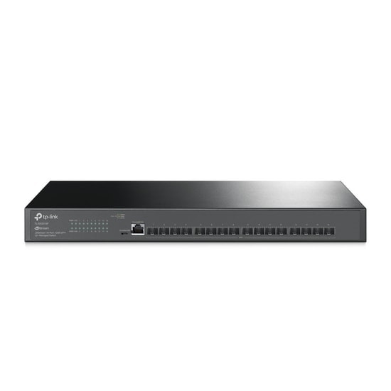 TP-Link TL-SX3016F 16 Port 10G SFP+ L2+ Yönetilebilir Switch - Rackmount, Console Port, Omada, Metal Kasa