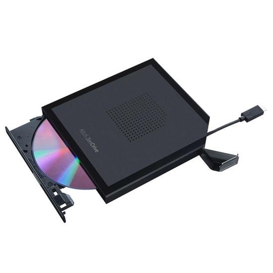ASUS ZenDrive V1M Siyah USB-C 8X Harici DVD Yazıcı (SDRW-08V1M-U) - Type-C Bağlantı, M-Disc Destekli, Windows/Mac Uyumlu
