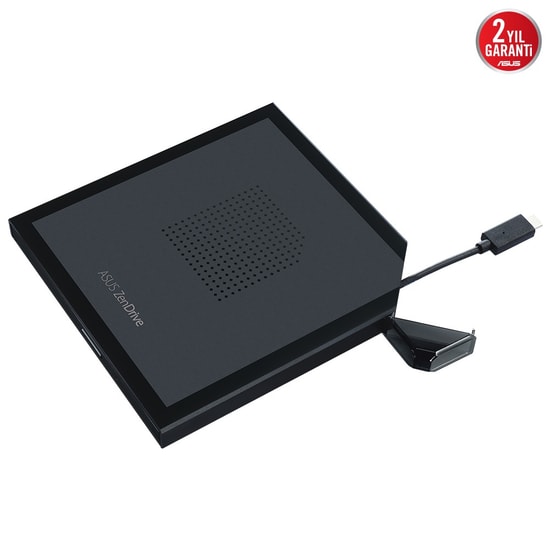 ASUS ZenDrive V1M Siyah USB-C 8X Harici DVD Yazıcı (SDRW-08V1M-U) - Type-C Bağlantı, M-Disc Destekli, Windows/Mac Uyumlu
