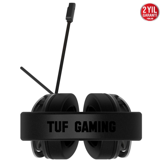 Asus TUF Gaming H3 7.1 Gun Metal Mikrofonlu Oyuncu Kulaklığı - 50mm Sürücü, 7.1 Surround, 3.5mm Kablolu, 32ohm
