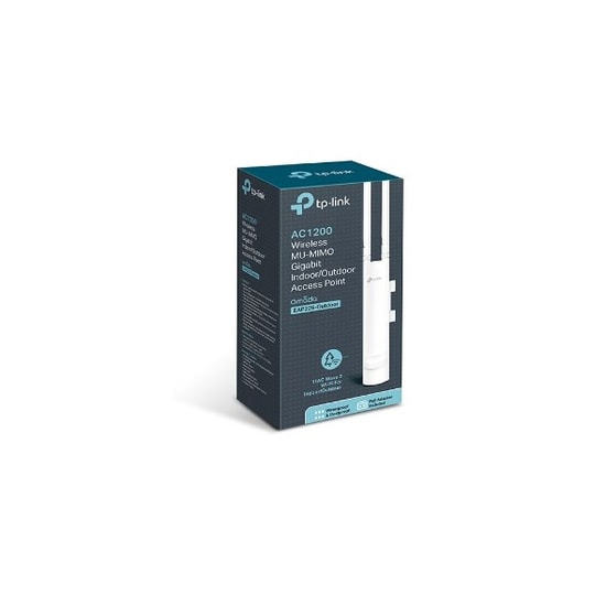 Tp-Link Omada EAP225 Outdoor AC1200 Dış Mekan Access Point - 1200Mps, WiFi 5, Gigabit LAN, 2 Anten MU-MIMO, PoE Desteği