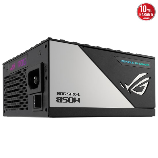 Asus ROG LOKI 850W Siyah 80+ Platinum Güç Kaynağı - 850W, ATX 3.1, PCIe 5.1, Tam Modüler, ARGB Fan, 10 Yıl Garanti