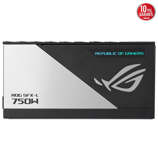 ASUS ROG LOKI SFX-L 750W-PLATINUM Güç Kaynağı - 80+ Platinum, ATX 3.0, PCIe 5.0, TAM Modüler, ARGB, 120mm Fan