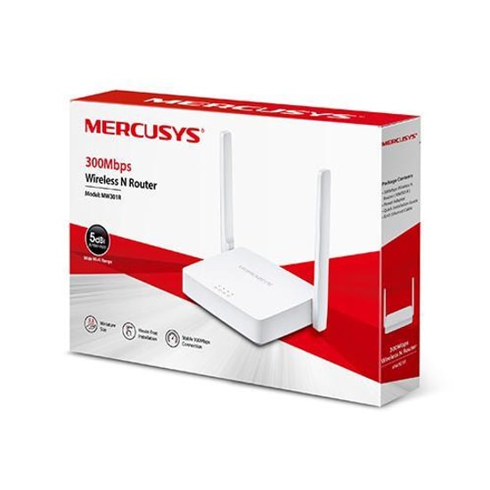 TP-Link Mercusys MW301R 300Mbps Wi-Fi Router - 2 Anten ile Güçlü Çekim, Kolay Kurulum, IPTV Desteği, Hızlı Bağlantı