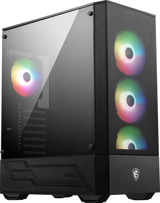 MSI MAG Forge 112R ATX Mid Tower Siyah Gaming Bilgisayar Kasası - Temperli Cam, 4x ARGB Led Fan, USB 3.2, Toz Filtresi