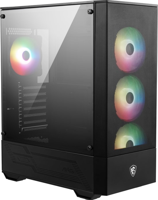 MSI MAG Forge 112R ATX Mid Tower Siyah Gaming Bilgisayar Kasası - Temperli Cam, 4x ARGB Led Fan, USB 3.2, Toz Filtresi