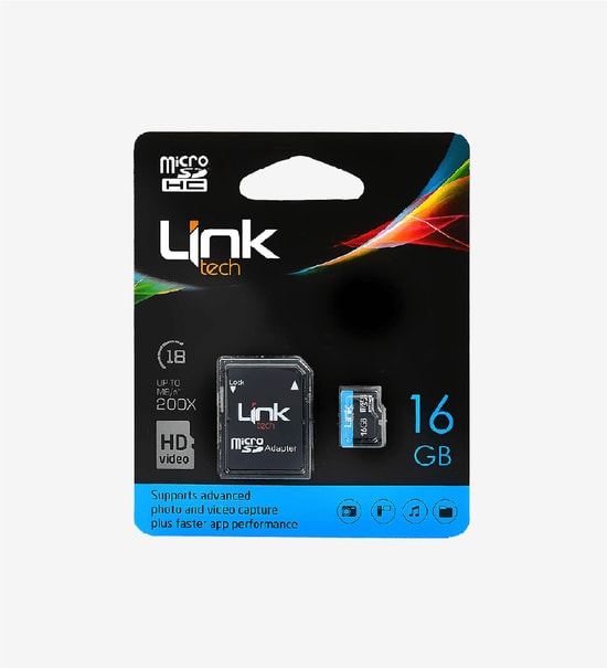 LinkTech M104 16GB MicroSD Hafıza Kartı - Adaptörlü, microSDHC, UHS-1, 30MB/s Okuma, Full HD Video Kayıt, Suya Dayanıklı
