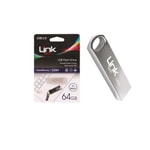 Linktech LUF-U264 Ultra Metal 64GB USB 2.0 NAND Flash Bellek - 25MB/s Okuma, 15MB/s Yazma Hızı, Suya/Darbeye Dayanıklı