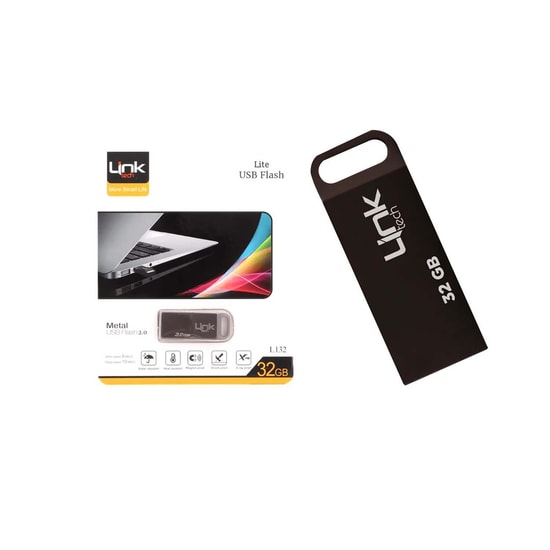 LinkTech LUF-L132 Lite Metal 32GB USB 2.0 Flash Bellek - 20MB/s Okuma, Suya/Darbeye Dayanıklı, 2 Yıl Garanti