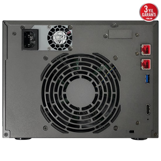 Asustor AS6706T Lockerstor 6 Gen 2 6 Yuvalı NAS - 8GB DDR4, Intel N5105, 4xM.2 SSD, 2x2.5GbE, 3xUSB 3.2 Port