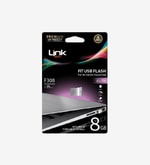 LinkTech F308 Premium Fit 8GB USB 3.0 Flash Bellek - 25MB/s Okuma, 15MB/s Yazma, Suya ve Darbeye Dayanıklı, Metal Gövde