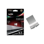 Linktech LUF-F332 Premium Fit 32GB USB 3.0 Flash Bellek - 25MB/s Okuma, 15MB/s Yazma Hızı, Suya/Darbeye Dayanıklı