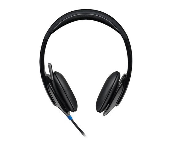 Logitech H540 USB Siyah Kulaküstü Kulaklık (981-000480) - ENC Mikrofon, 180cm USB-A Kablo, Kumanda Kontrol, Güçlü Bas