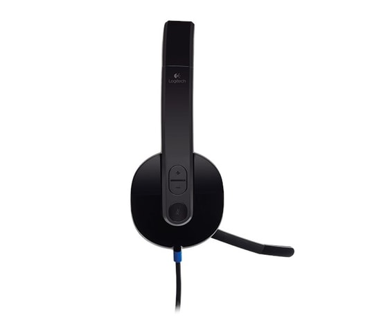 Logitech H540 USB Siyah Kulaküstü Kulaklık (981-000480) - ENC Mikrofon, 180cm USB-A Kablo, Kumanda Kontrol, Güçlü Bas