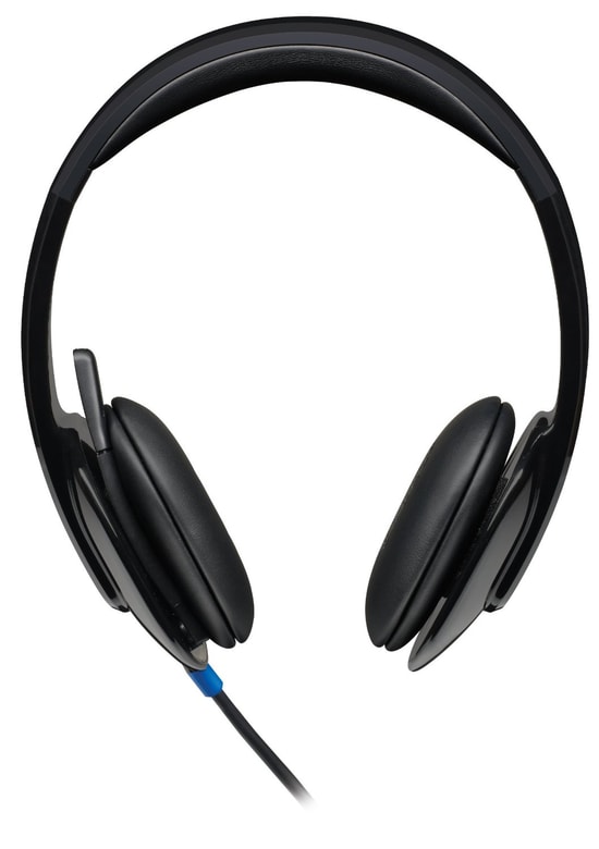 Logitech H540 USB Siyah Kulaküstü Kulaklık (981-000480) - ENC Mikrofon, 180cm USB-A Kablo, Kumanda Kontrol, Güçlü Bas