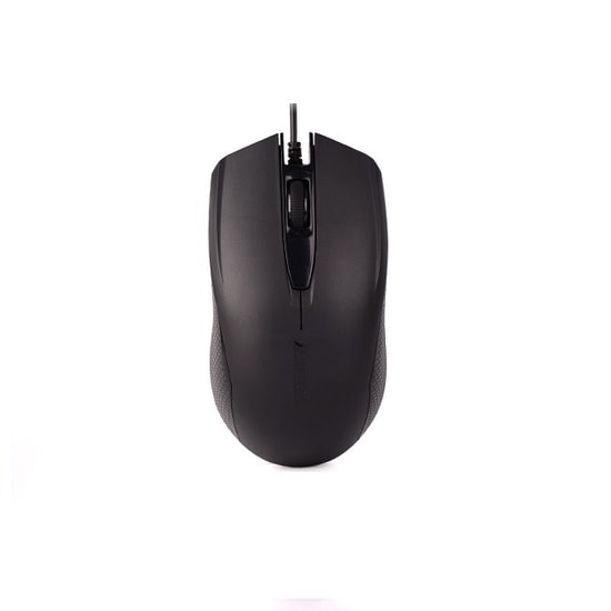 A4 Tech OP-760 V-Track Siyah USB Kablolu Mouse - 1000 DPI Optik Sensör, 3 Tuşlu, Genel Kullanım