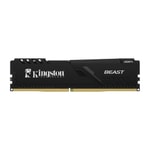 Kingston Fury Beast 16GB 3600MHz DDR4 CL18 RAM (KF436C18BB/16) - Yüksek Performanslı Masaüstü Oyun Bilgisayar Belleği