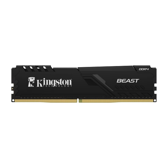 Kingston Fury Beast 16GB 3600MHz DDR4 CL18 RAM (KF436C18BB/16) - Yüksek Performanslı Masaüstü Oyun Bilgisayar Belleği