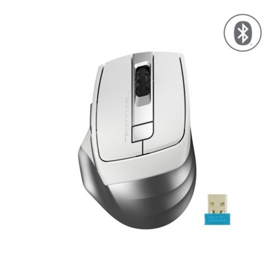 A4 Tech Fb35 Bluetooth+2.4g Nano Optik 2000 Dpi Beyaz Kablosuz Mouse