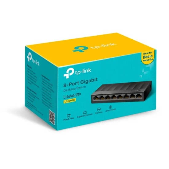 TP-Link LS1008G 8-Port Gigabit Masaüstü Switch - 10/100/1000Mbps Hızlı Ethernet Bağlantısı