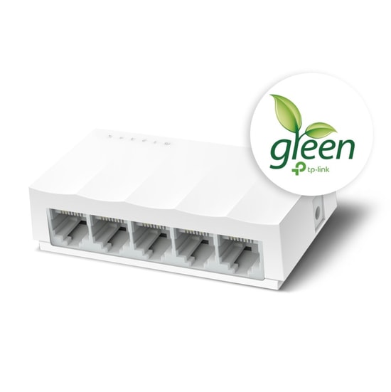 TP-Link LS1005 LiteWave 5 Port 10/100 Mbps Plastik Kasa Masaüstü Switch - Tak ve Çalıştır, Kompakt Tasarım, Fansız