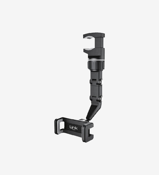 LinkTech H765 Araç İçi Telefon Tutacağı (LHD-H765) - 360 Derece Dönebilen, Ayarlanabilir Kıskaçlı Tasarım ve Esnek Kol