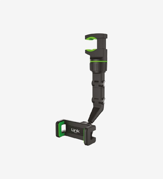 LinkTech H765 Araç İçi Telefon Tutacağı (LHD-H765) - 360 Derece Dönebilen, Ayarlanabilir Kıskaçlı Tasarım ve Esnek Kol