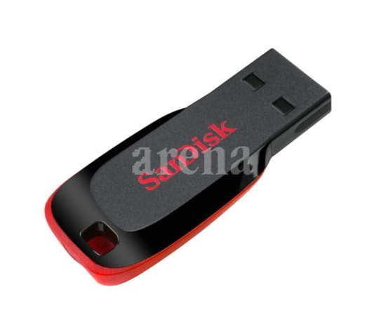 Sandisk Cruzer Blade 64GB USB 2.0 Flash Bellek (SDCZ50-064G-B35) - NAND Depolama, USB Type-A, Kompakt Tasarım