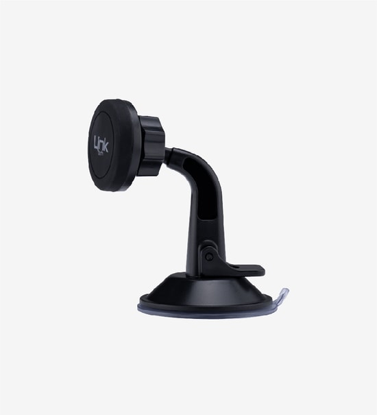 LinkTech H710 Mıknatıslı Vantuzlu Araç İçi Telefon Tutacağı (LHD-H710) - Siyah, Cam ve Konsol Uyumlu Evrensel Tasarım