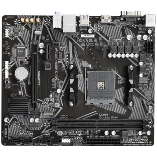 Gigabyte A520M-K-V2 D4 Anakart: AMD AM4, DDR4 5100MHz (OC), M.2, PCIe 3.0, HDMI, VGA, Usb 3.2, Micro ATX 